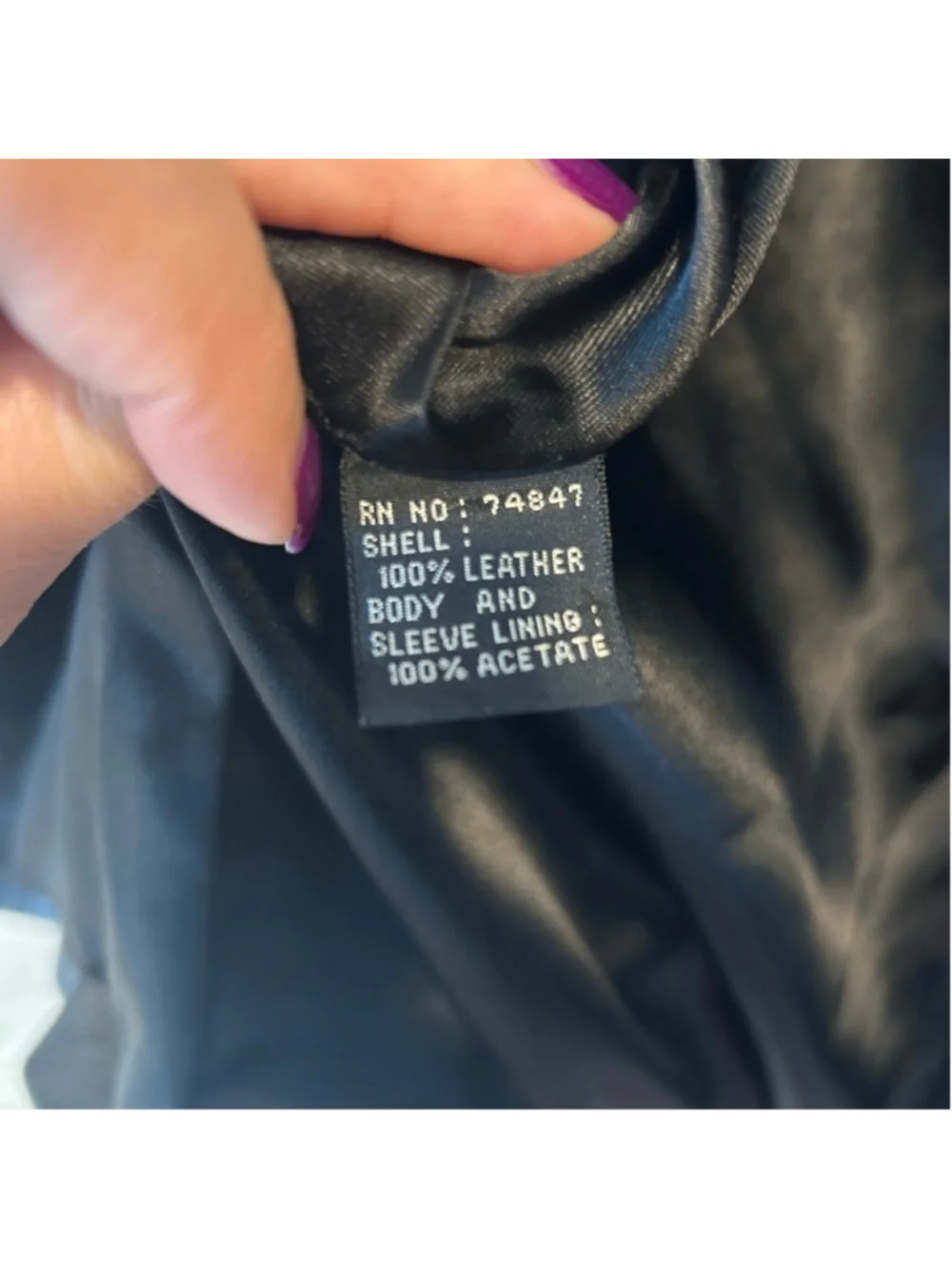 Andrew Marc Black Leather Jacket | Vintage Trench Blazer Coat | Size M